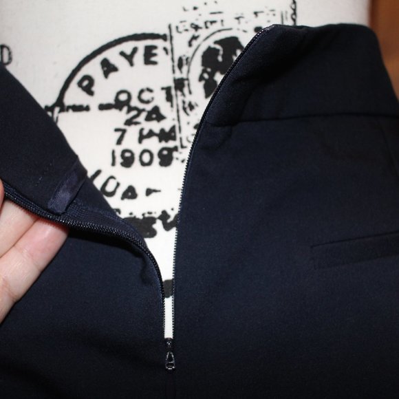 Zara Basic Navy Shirt with Gold Buttons Size L - Picture 6 of 10